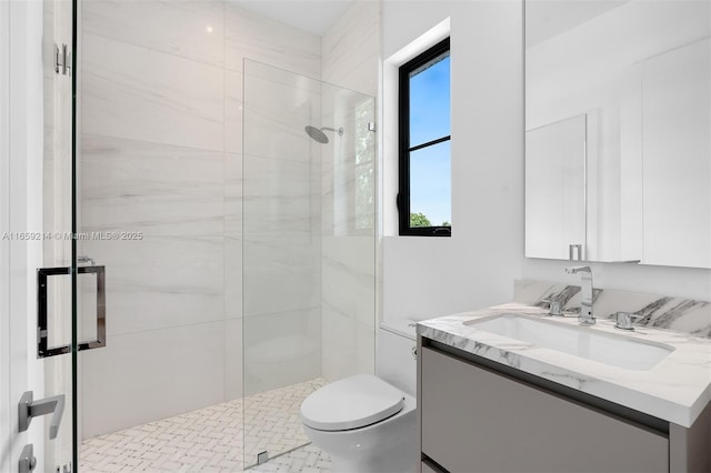 7001 SW 71st Ave, Miami, FL 33143 - full bath featuring a shower stall, toilet, and vanity