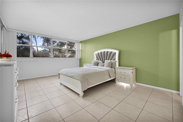 view of tiled bedroom