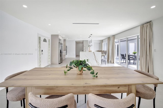 view of dining room