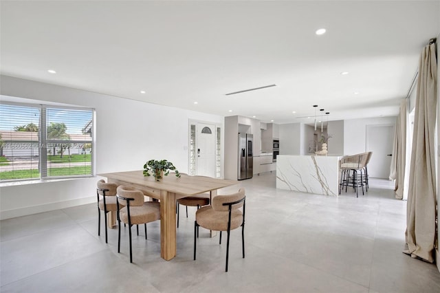 view of dining room