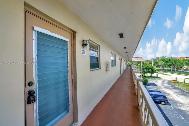 view of balcony