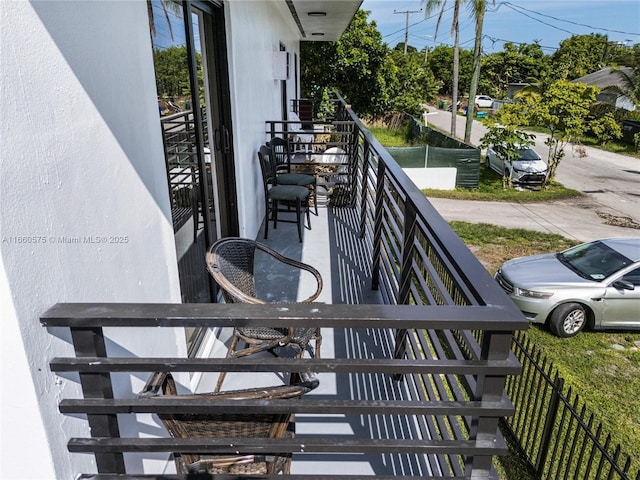 view of balcony