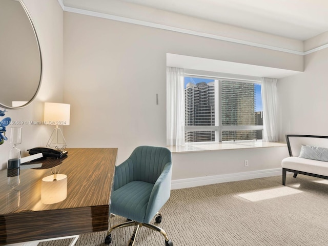 1435 Brickell Ave Unit 3212, Miami, FL 33131 - carpeted office featuring baseboards