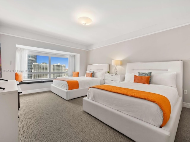 1435 Brickell Ave Unit 3212, Miami, FL 33131 - bedroom featuring carpet flooring and baseboards