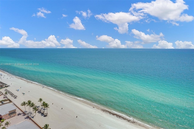 water view featuring a view of the beach