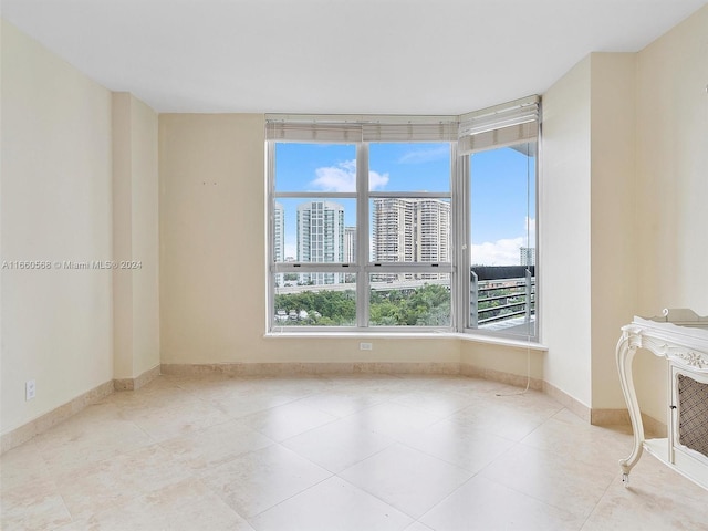 view of tiled empty room