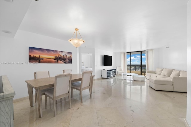 view of dining area