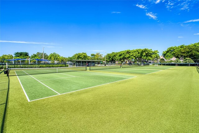 view of tennis court