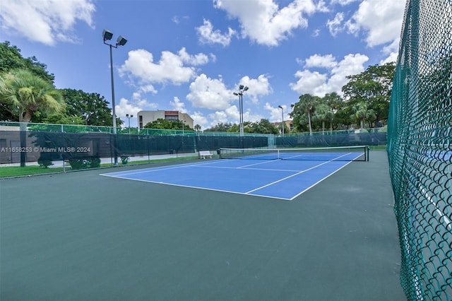 view of tennis court