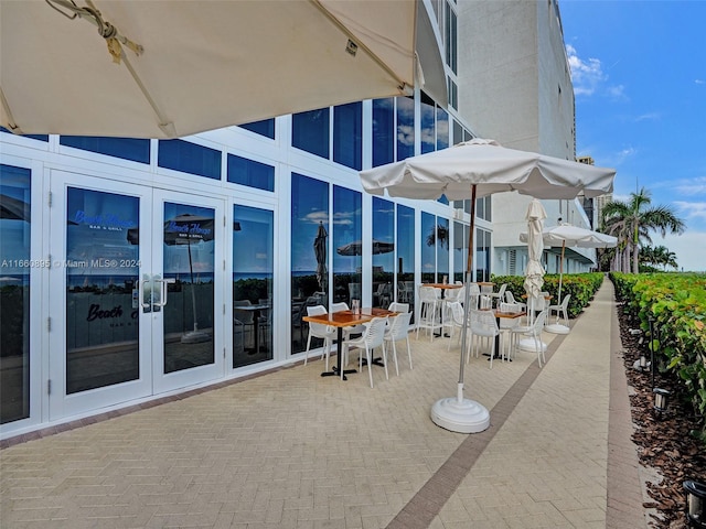 view of patio / terrace with french doors