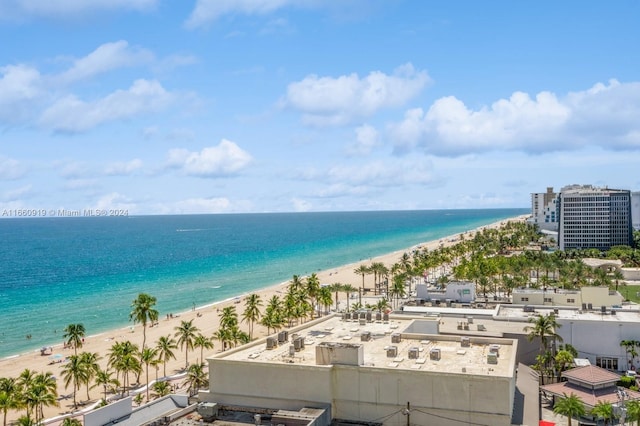 water view featuring a view of the beach