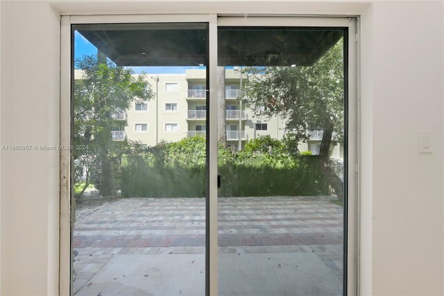 view of doorway to outside