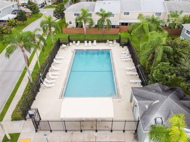 view of pool with a patio area