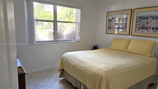 view of tiled bedroom