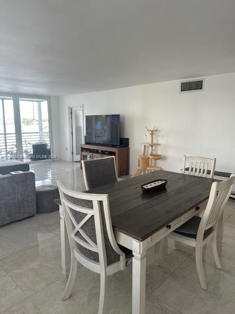 view of dining room