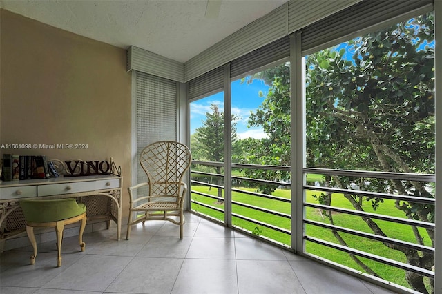 view of sunroom