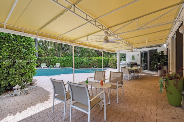 view of pool with a patio