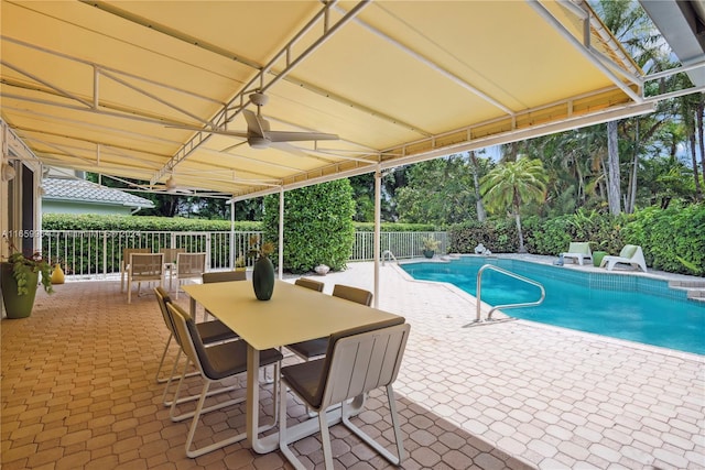 view of pool with a patio area