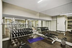 view of exercise room