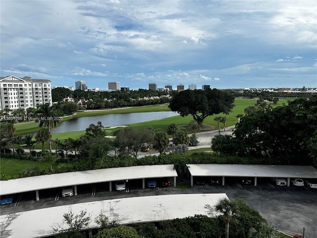 view of water feature