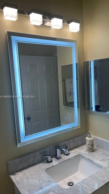 bathroom with vanity