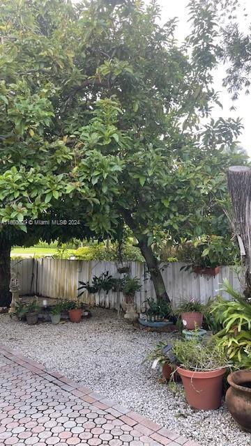 view of patio with fence