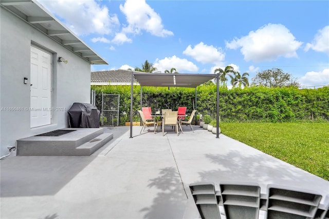 view of patio / terrace featuring area for grilling