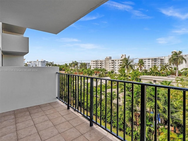 view of balcony