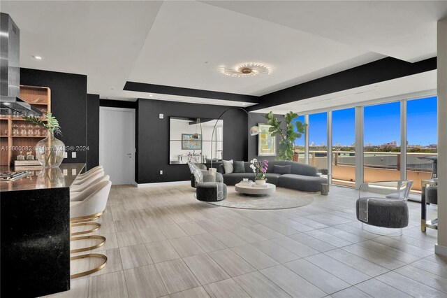 4701 N Meridian Ave Unit 510, Miami Beach, FL 33140 - living room with tile patterned floors