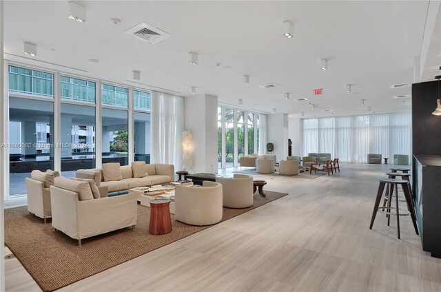 4701 N Meridian Ave Unit 510, Miami Beach, FL 33140 - community lobby with a wall of windows