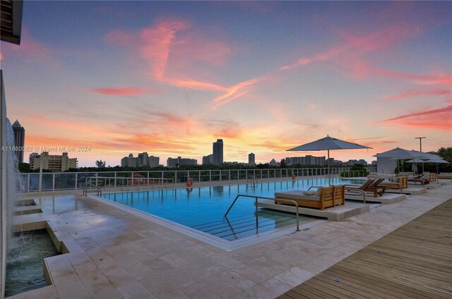 4701 N Meridian Ave Unit 510, Miami Beach, FL 33140 - community pool featuring a view of city