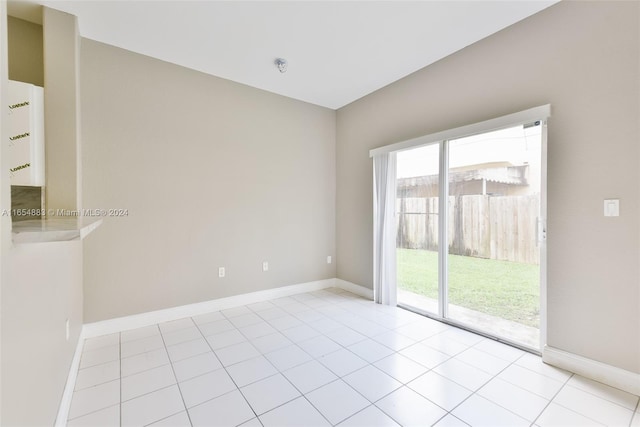 view of tiled empty room