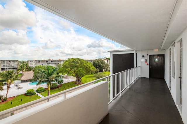 view of balcony