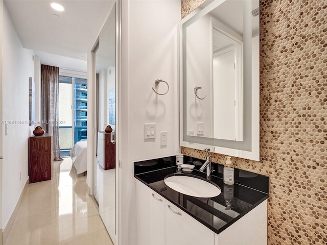 bathroom with vanity