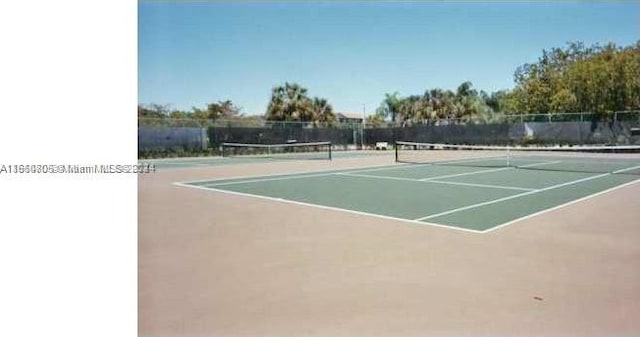 view of tennis court