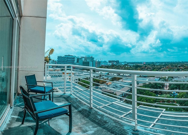 view of balcony