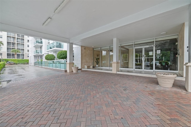 view of patio / terrace featuring a balcony