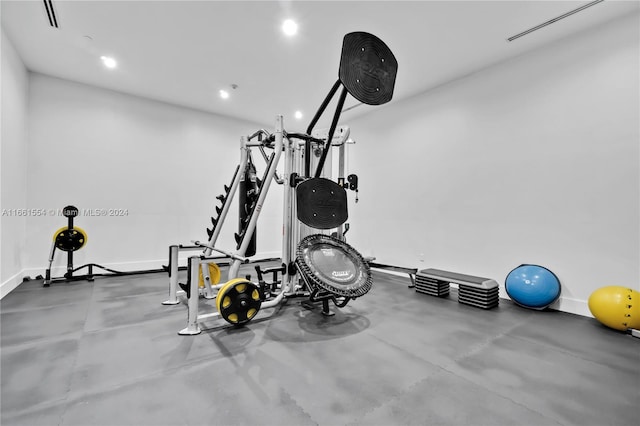 view of exercise room