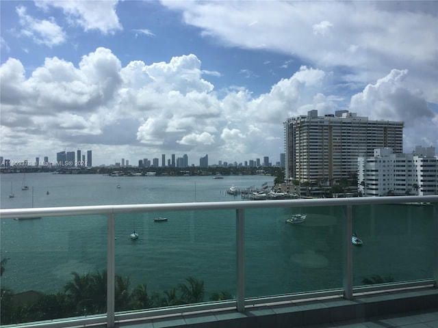 view of water feature