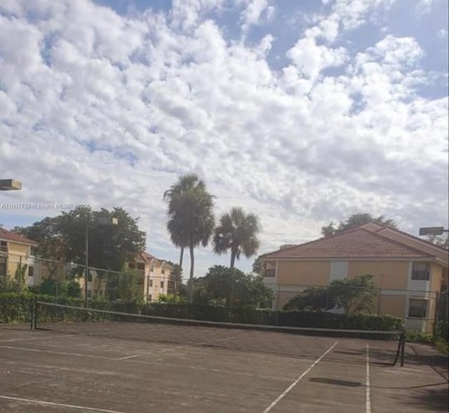 view of tennis court