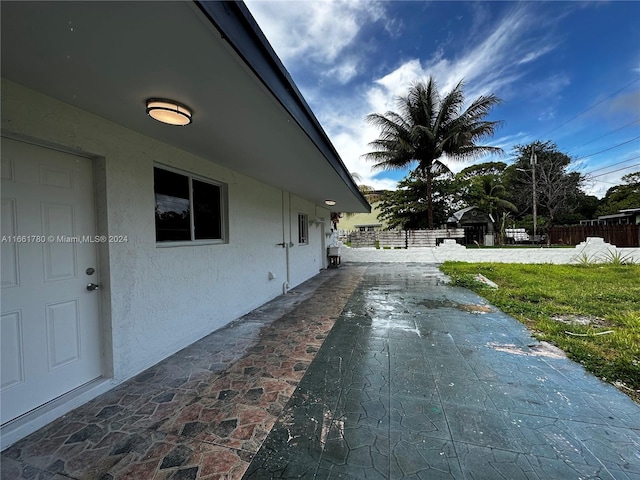 exterior space with a patio area