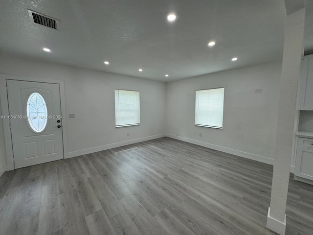 entryway featuring light wood-type flooring