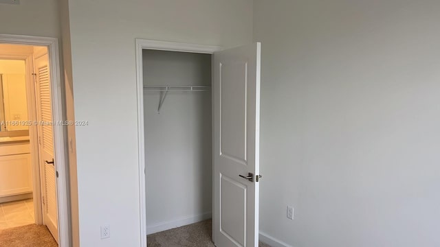 view of closet