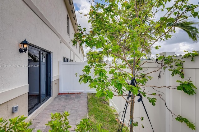 exterior space with fence