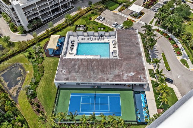 birds eye view of property