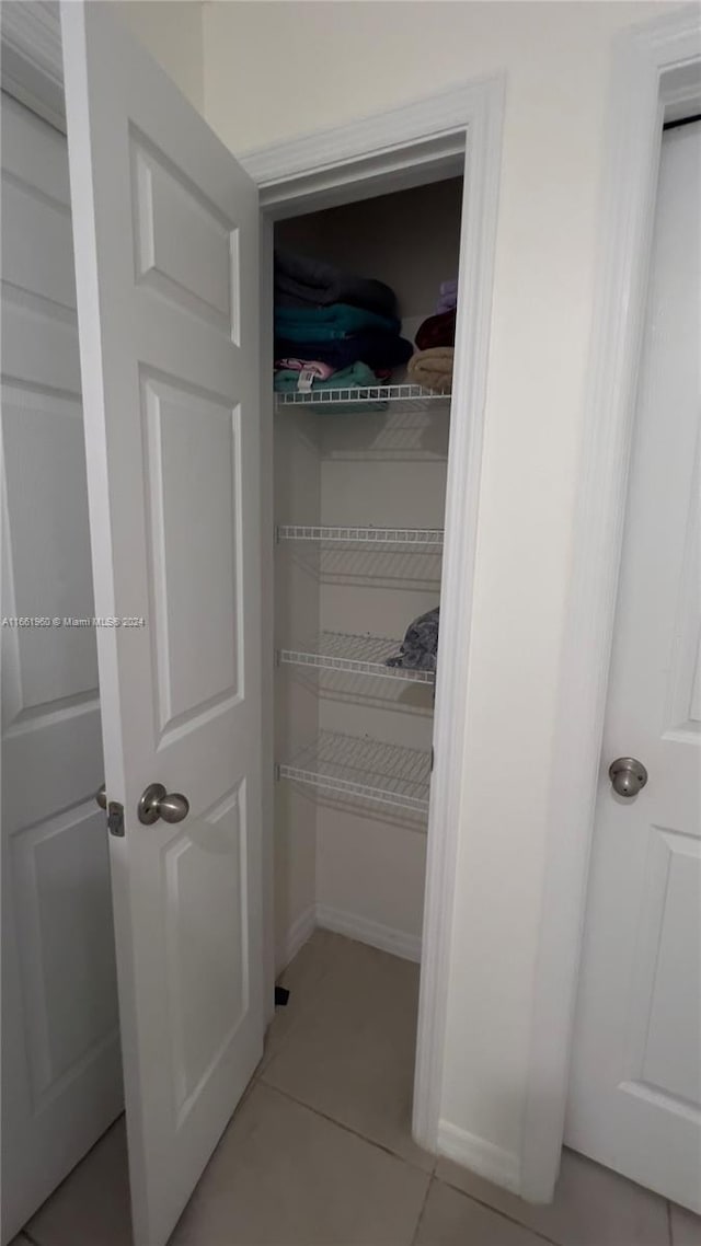 view of closet