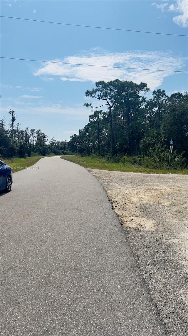 view of road