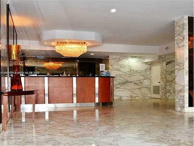 view of reception area