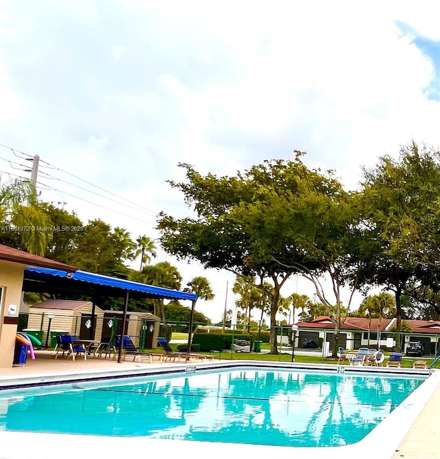 view of pool