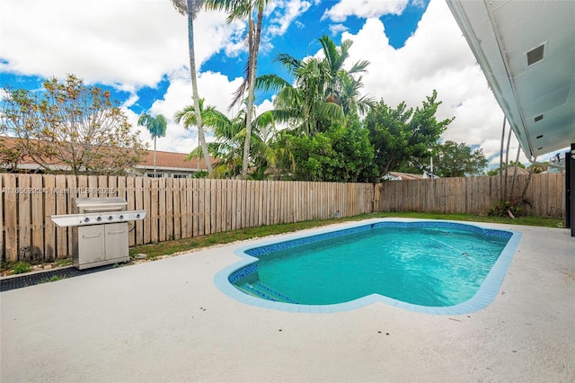 11533 SW 59th Ct, Cooper City, FL 33330 - view of swimming pool featuring a patio area and a fenced backyard